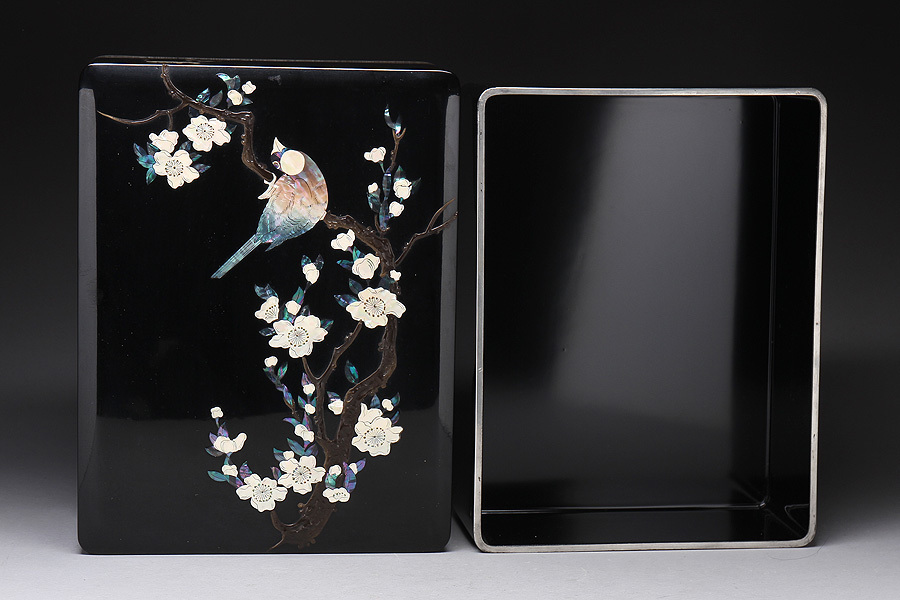 文庫 錆絵花鳥 富山県高岡市 木蓮 高岡漆器小箱 黒 商品詳細│株式会社