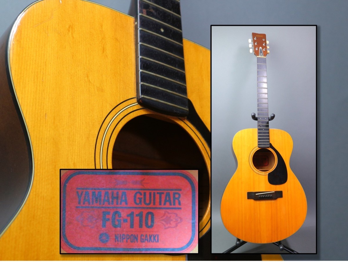 楽器・機材 ジャパンヴィンテージ！ヤマハ FG-110 赤ラベル♪ 1960