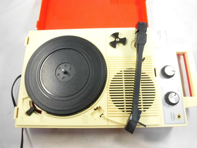 GP-3 Columbia レコードプレーヤー ポータブルレコードプレーヤー 赤