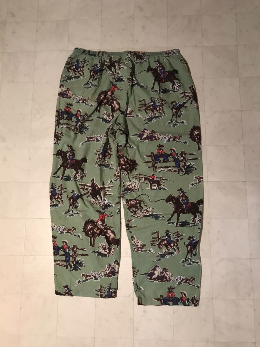 90s Nick&Nora カウボーイ柄パジャマパンツ XL NIRVANA カートコバーン 
