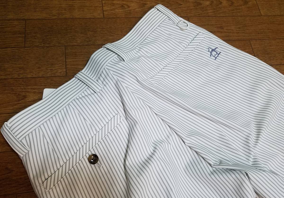 人気，品質保証 〓マンシング〓Munsingwear ノータック ストライプパンツ グレー 76〓 〓16 500円(74cm～)｜売買されたオークション情報、yahooの商品情報をアーカイブ公開 - オークファン パンツ、スラックス