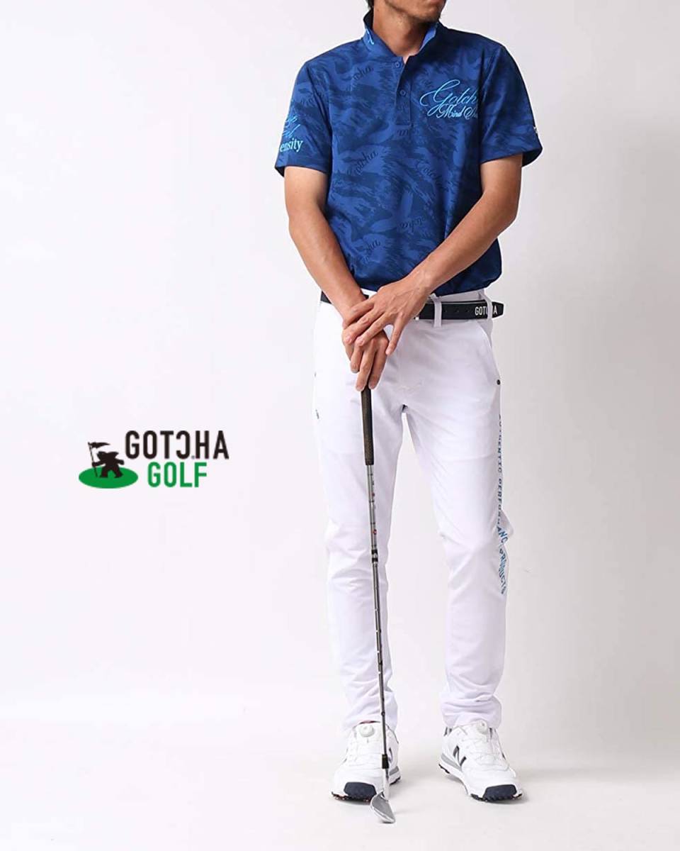 ガッチャゴルフ 半袖ポロシャツ GOLF GOTCHA 吸水速乾 鹿の子 吸汗速乾 リミテッド メンズ dショッピング |ガッチャゴルフ カラー・サイズ選択可 UVカット 半袖 ポロシャツ 黒