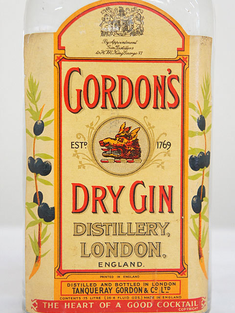 売れ筋アウトレット KC120【③古酒 GORDON'S DRY GIN ゴードン