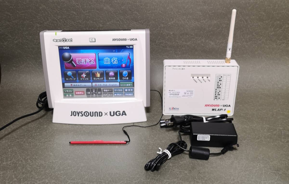 ☆JOYSOUNDxUGA JR-300＋WLAP-1 キョクナビ＋アクセスポイント UGA-01