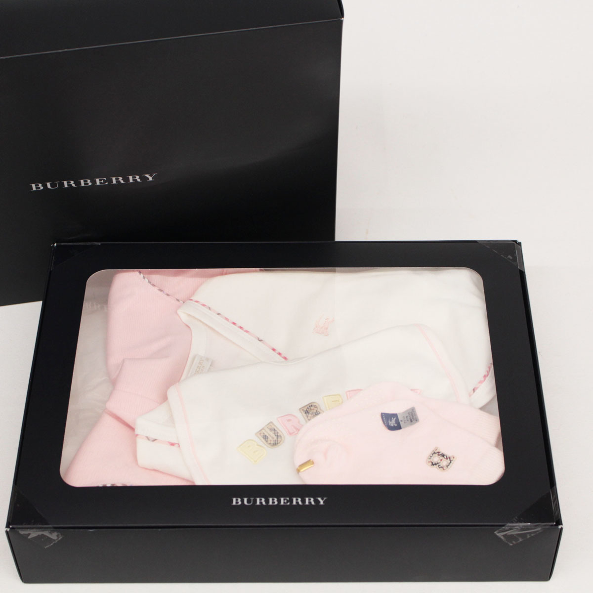 ◇バーバリー BURBERRY ベビー服セット ピンク◇サイズ80/ロンパース 