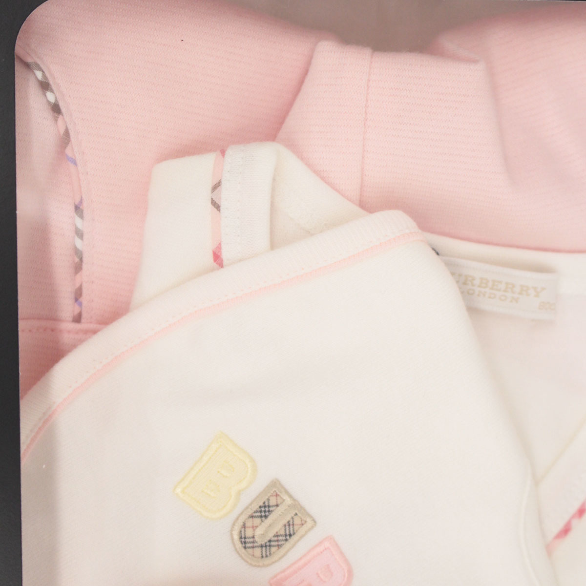 ◇バーバリー BURBERRY ベビー服セット ピンク◇サイズ80/ロンパース 