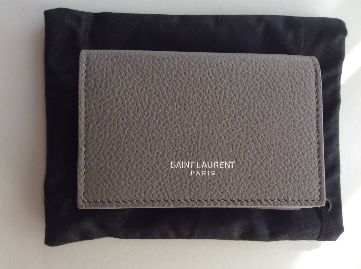 SAINT サンローラン LAURENT 財布 レザー コンパクトウォレット 美品 