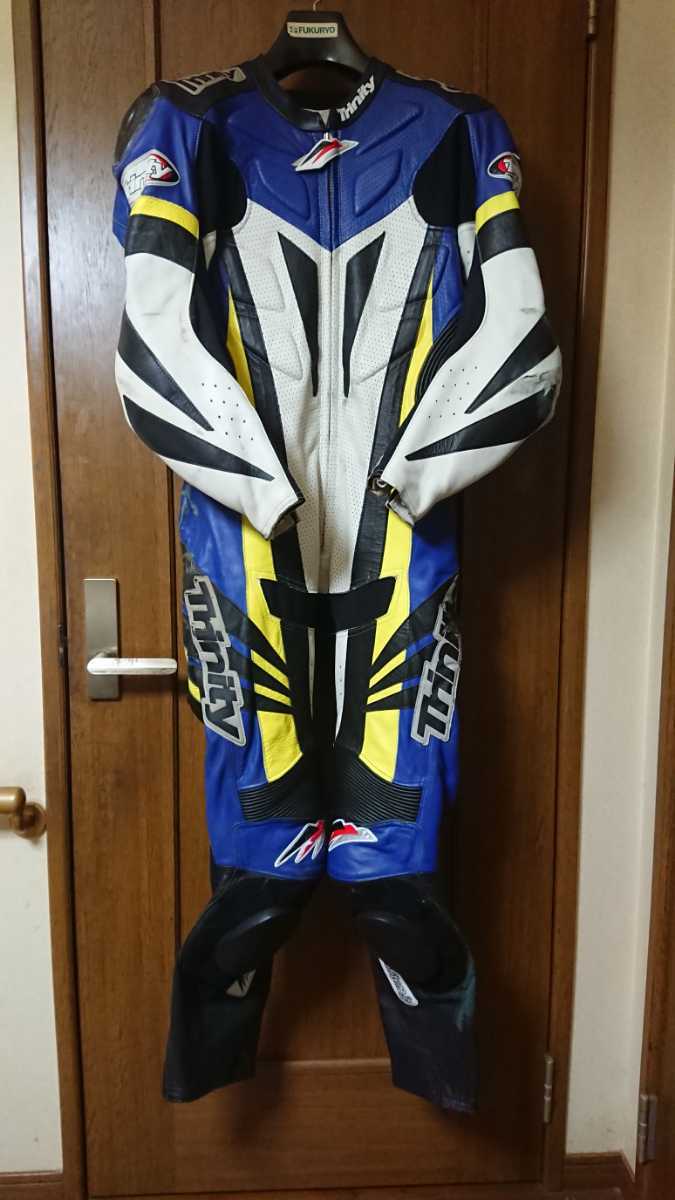 格安，品質保証 レーシングスーツ 革ツナギ トリニティ Lサイズ