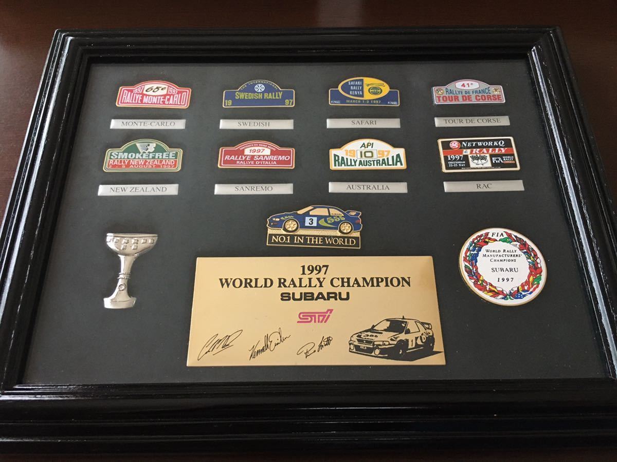 SUBARU スバル WORLD RALLY CHAMPION バッジセット WRC