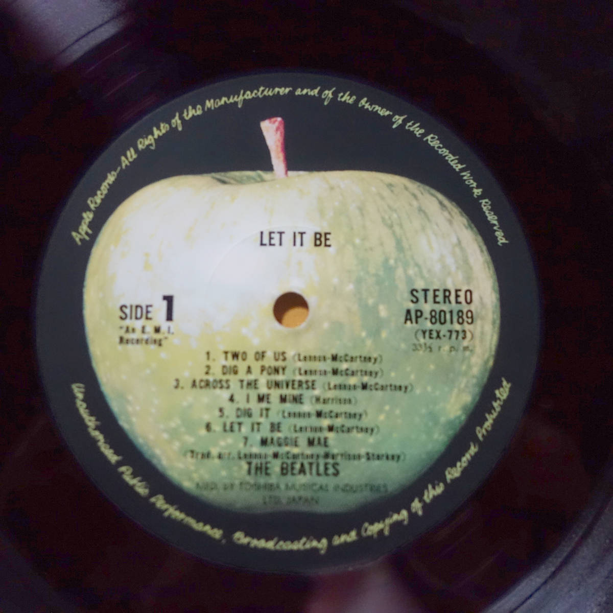 A】ロック LP ザ・ビートルズ The Beatles / レット・イット・ビー Let