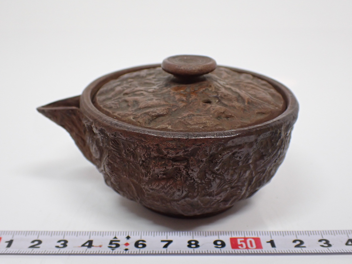 時代 手捻り 煎茶器セット6点 幅：7.3/10.6㎝ C749Y 80サイズ 【公式通販】