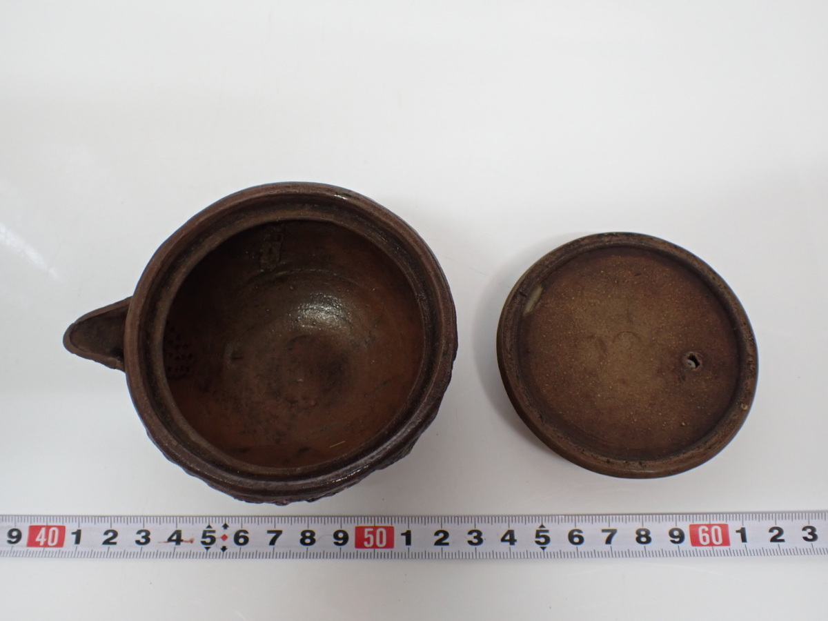 時代 手捻り 煎茶器セット6点 幅：7.3/10.6㎝ C749Y 80サイズ 【公式通販】