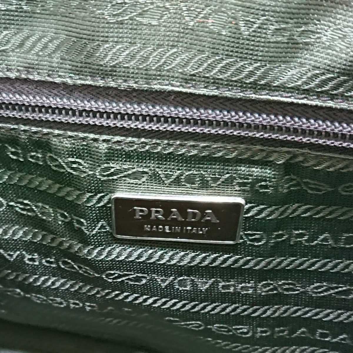 ☆激レア プラダ PRADA がま口 ショルダーバッグ ハンドバッグ 本革 