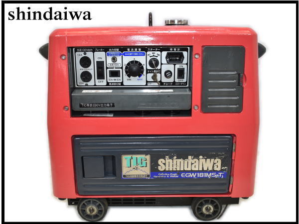 直売廉価 0803C 新ダイワ○防音型エンジン発電機兼用溶接機○EGW181MS