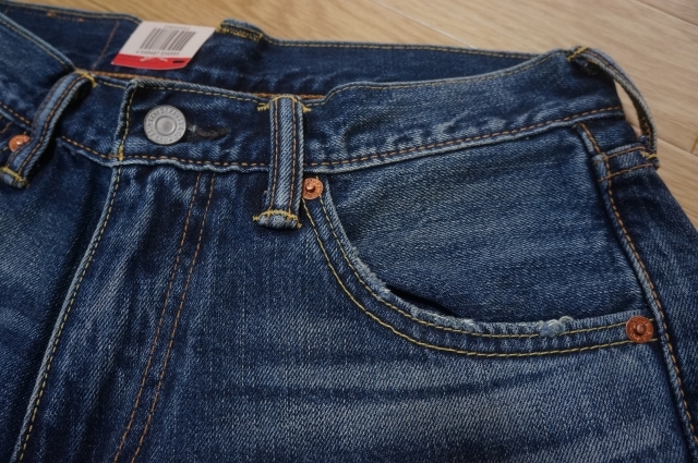 リーバイス ユーズド加工の通販 ダメージ加工の通販 0 Levi\u0027s（リーバイス）の「《追加》別注LEVI\u0027S(R)&frasl;リーバイス(R)501 ユーズドウォッシュの通販 R579　新品　Levis リーバイス　ユーズド加工　503　デニムパンツ　W28 L33