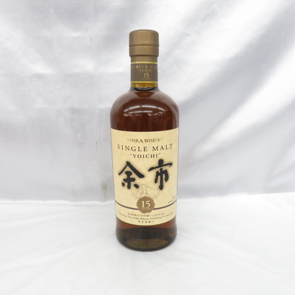 未開栓】NIKKA ニッカ 余市 15年 シングルモルト ウイスキー 700ml 45