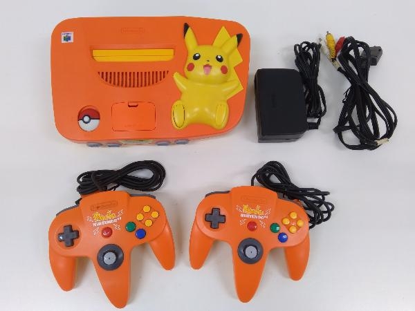 ジャンク】 ピカチュウ ニンテンドー64 オレンジ&イエロー NINTENDO 64