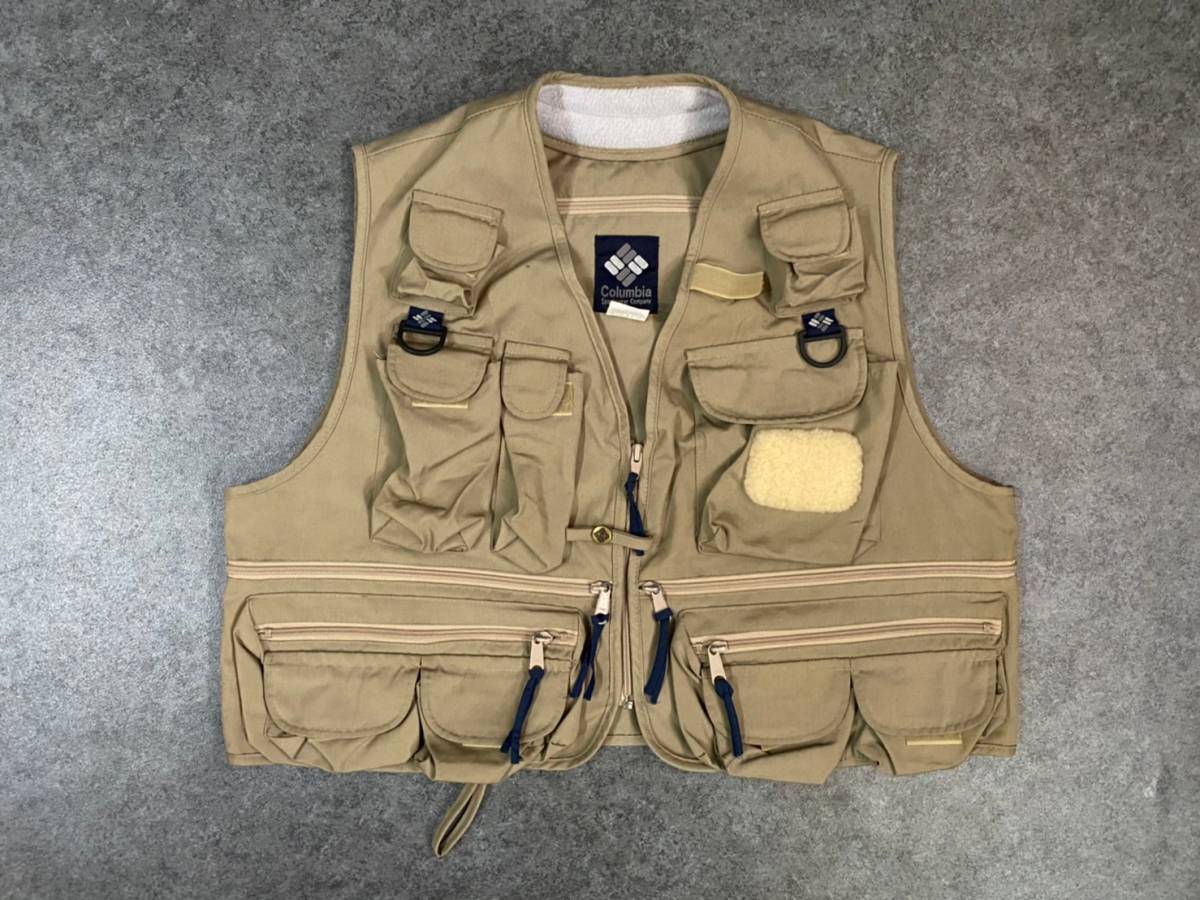 A313 美品 コロンビア Columbia フィッシングベスト アウトドアベスト 