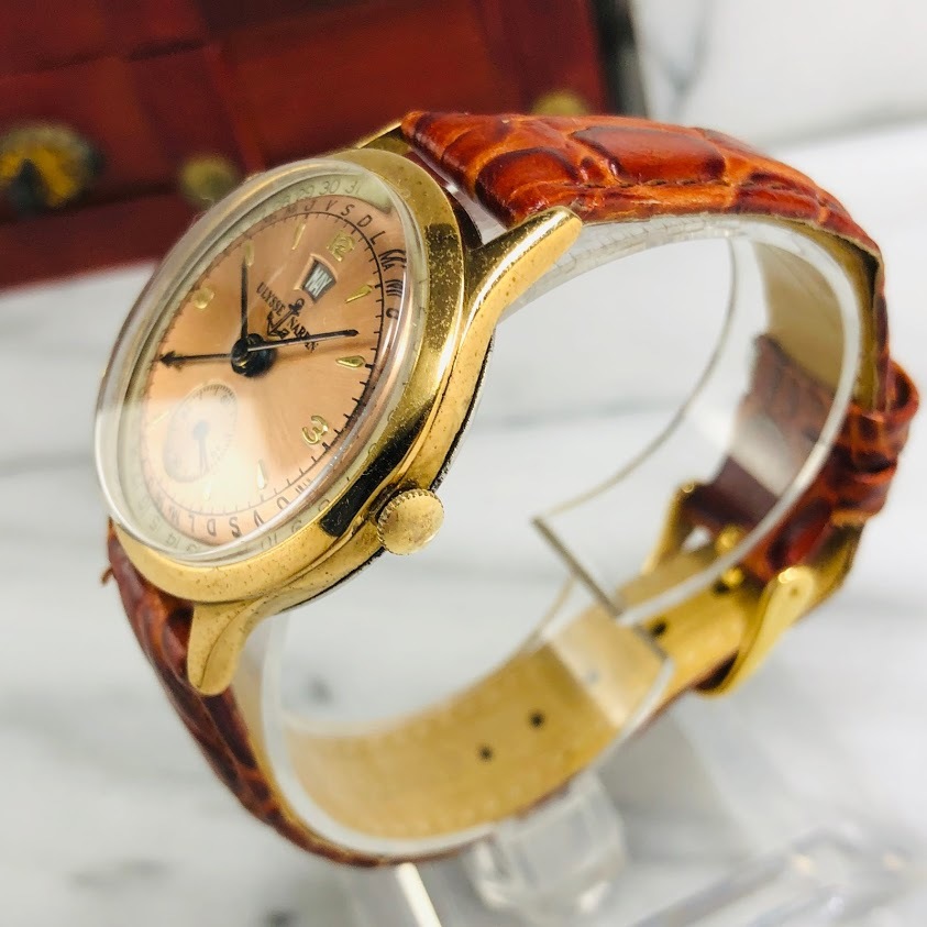 ☆1円スタート☆ULYSSE NARDIN【ユリスナルダン】手巻き メンズ 腕時計 