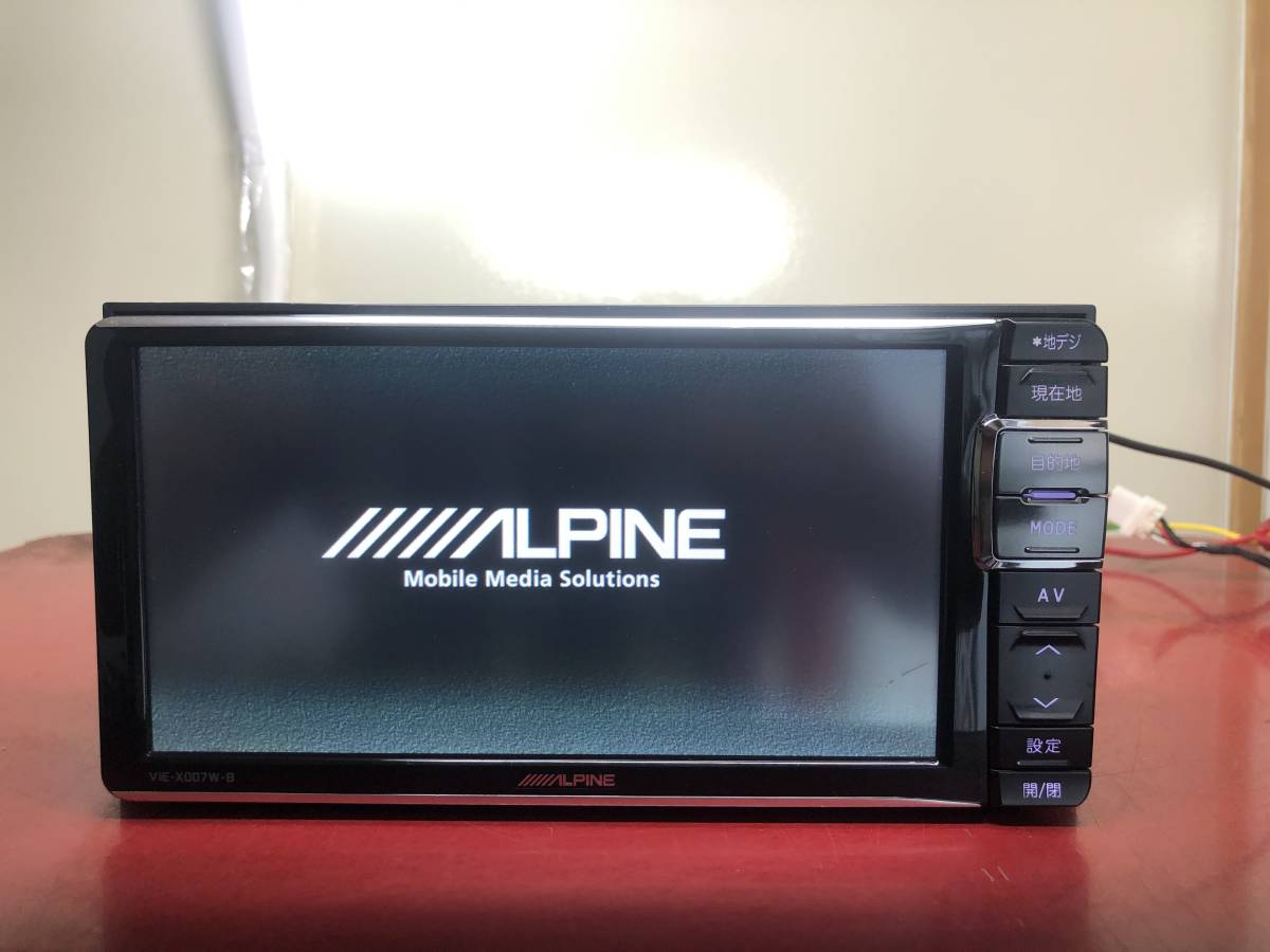 アルパイン ALPINE アルパイン SDナビ VIE-X007W-Bジャンク品 アルパイン ALPINE アルパイン SDナビ VIE-X007W-Bジャンク品