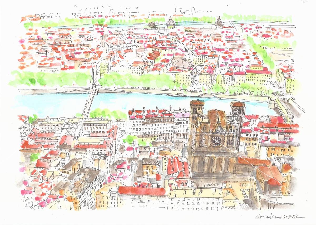 CS3535＞都路華香 絹本肉筆画色紙「白鷺図」／明治-昭和時代前期の日本