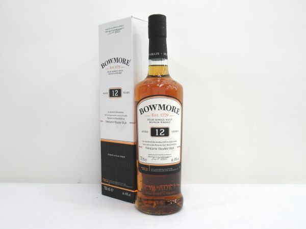 人気セール，2025 古酒 BOWMORE ボウモア 12年 ISLAY アイラ SINGLE MALT シングル モルト SCOTCH スコッチ ウイスキー 700ml 40% 箱 未開栓 A40339S-S(アイラ)｜売買されたオークション情報、yahooの商品情報をアーカイブ公開 - シングルモルト