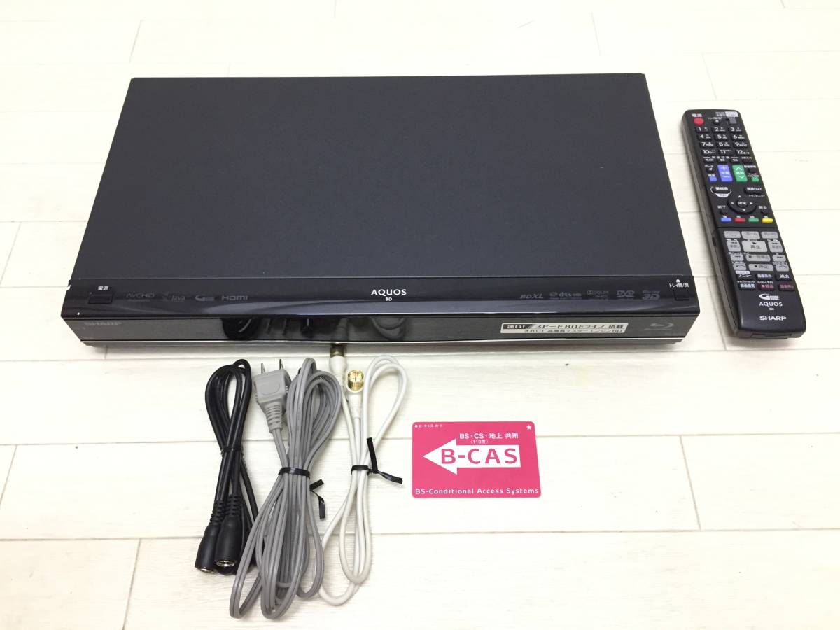 500GB シャープ ブルーレイレコーダー SHARP 500GB☆11年☆シャープ 