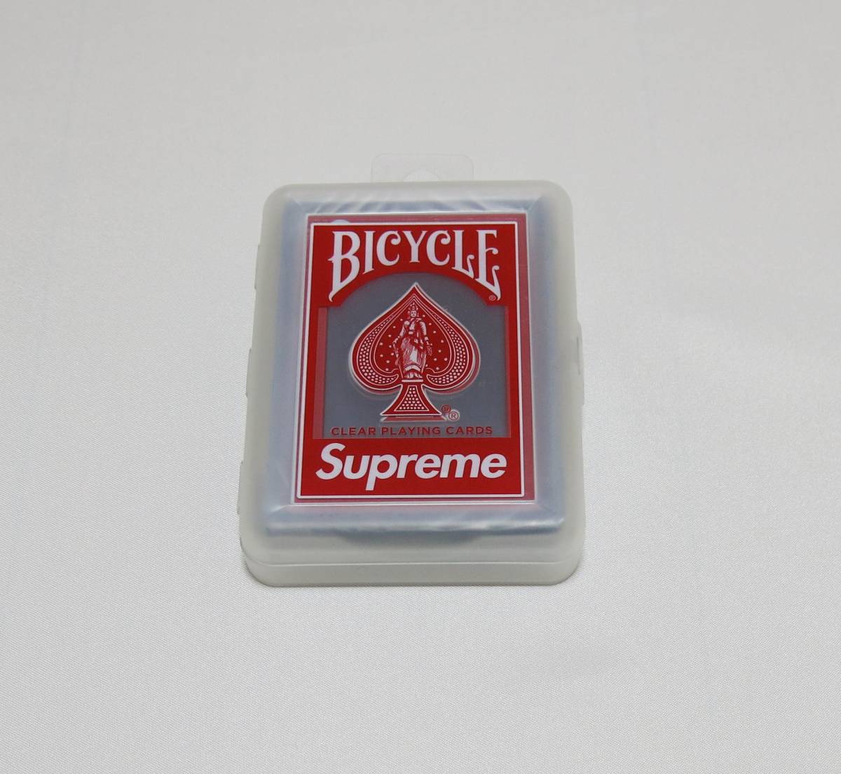 Supreme Bicycle Clear Playing Cards Red トランプ プレイングカード