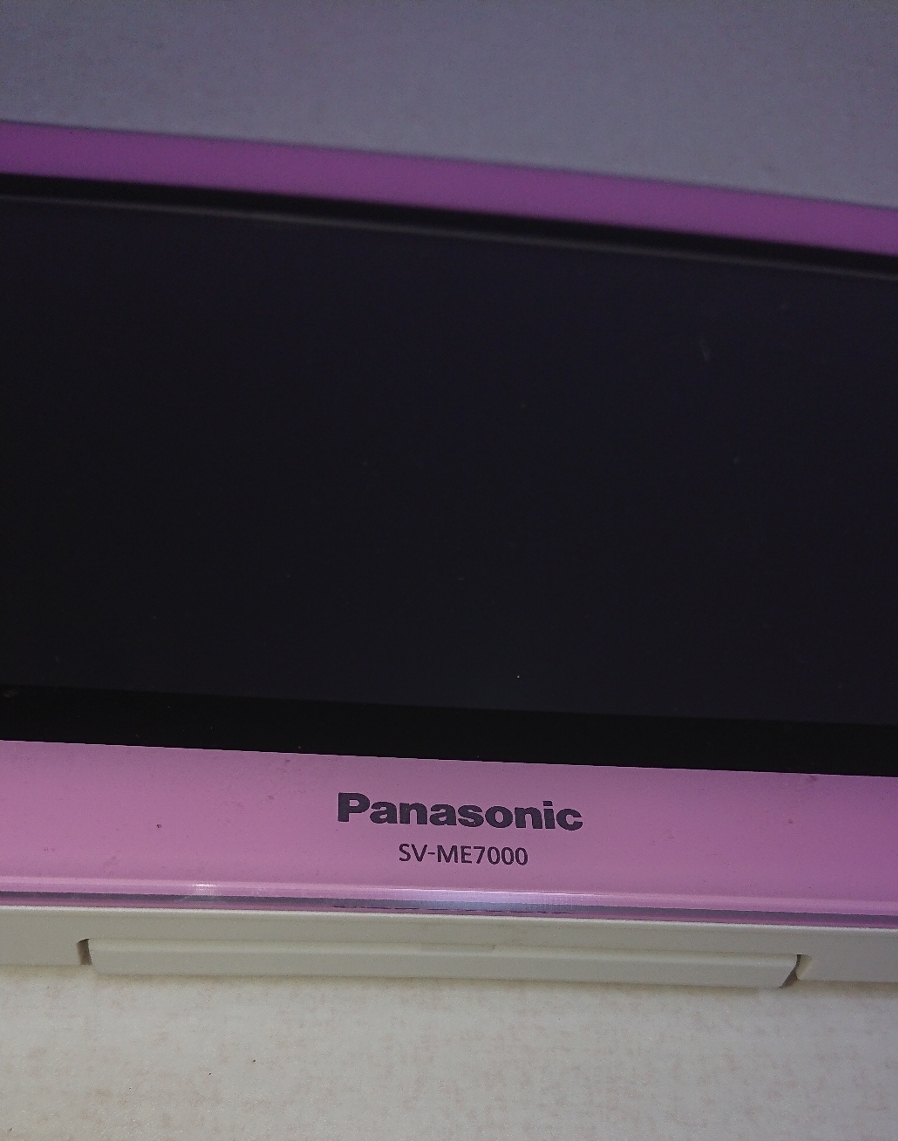 Panasonic SV-ME7000 携帯テレビ ポータブルテレビ ビエラ ピンク USED