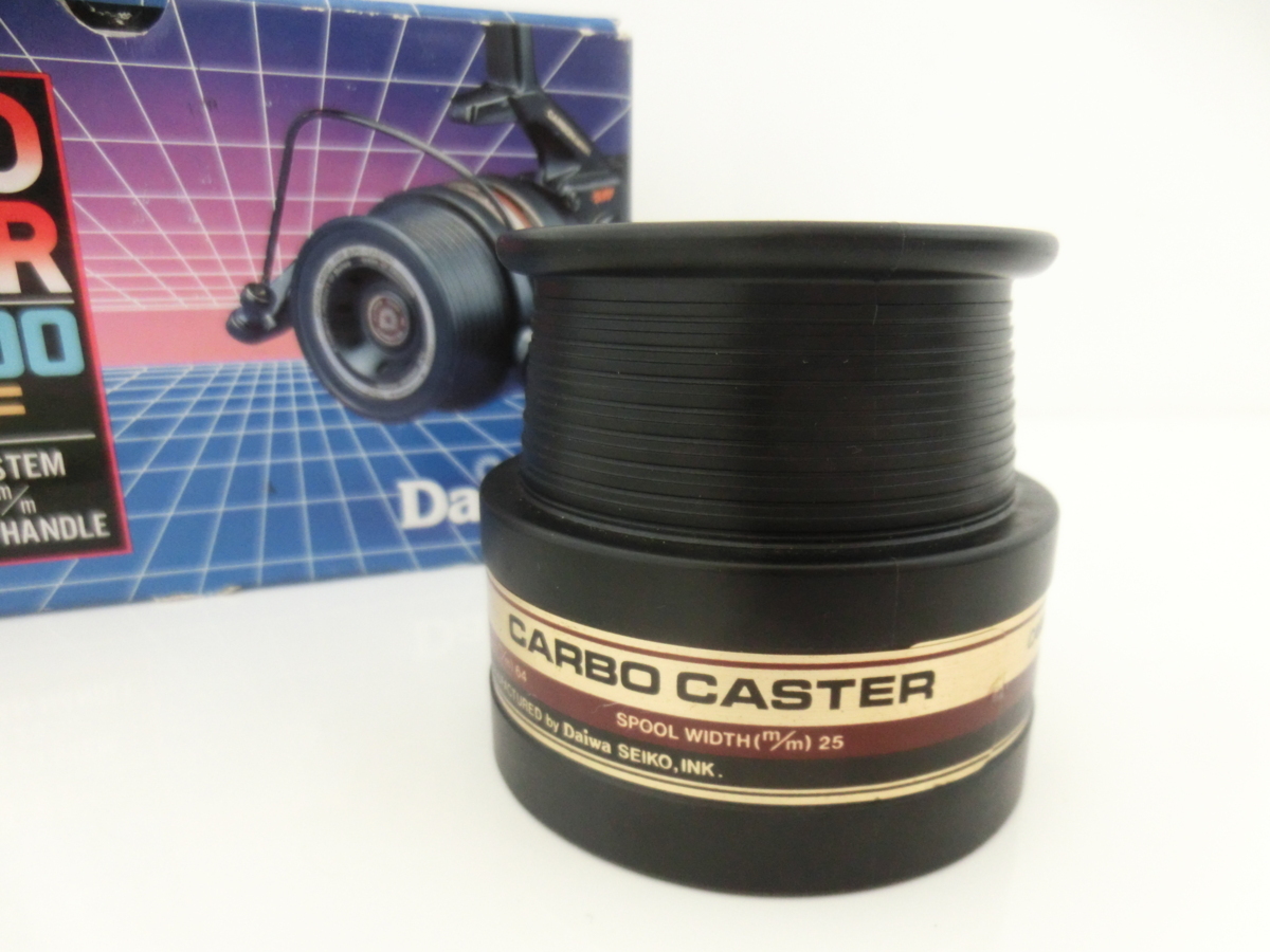 ダイワ Carbo Caster GS-8000 替えスプール2個付 CARBO DAIWA Yahoo!オークション - ダイワ CASTER カーボキャスター GS