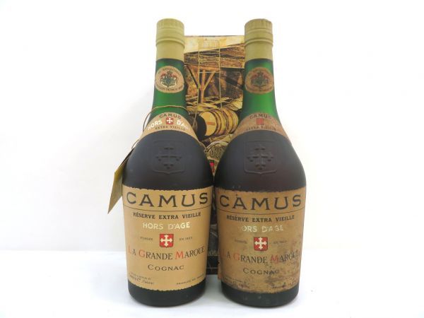 【未開栓】カミュ CAMUS HORS D'AGE オルダージュ　2本 CAMUS HORS オルダージュ カミュ D'AGE 古酒 未開栓 2本 2本セット