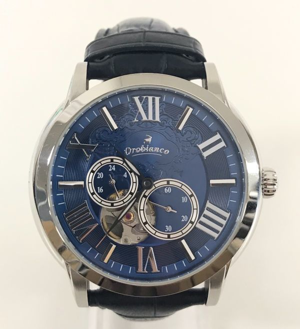 大人気，セール &theta; Orobianco オロンビアンコ TIME-ORA タイムオラ ロマンティコ 腕時計 OR-0035N 文字盤ブルー メンズ 本体のみ WM-74(アナログ（自動巻き）)｜売買されたオークション情報、yahooの商品情報をアー その他