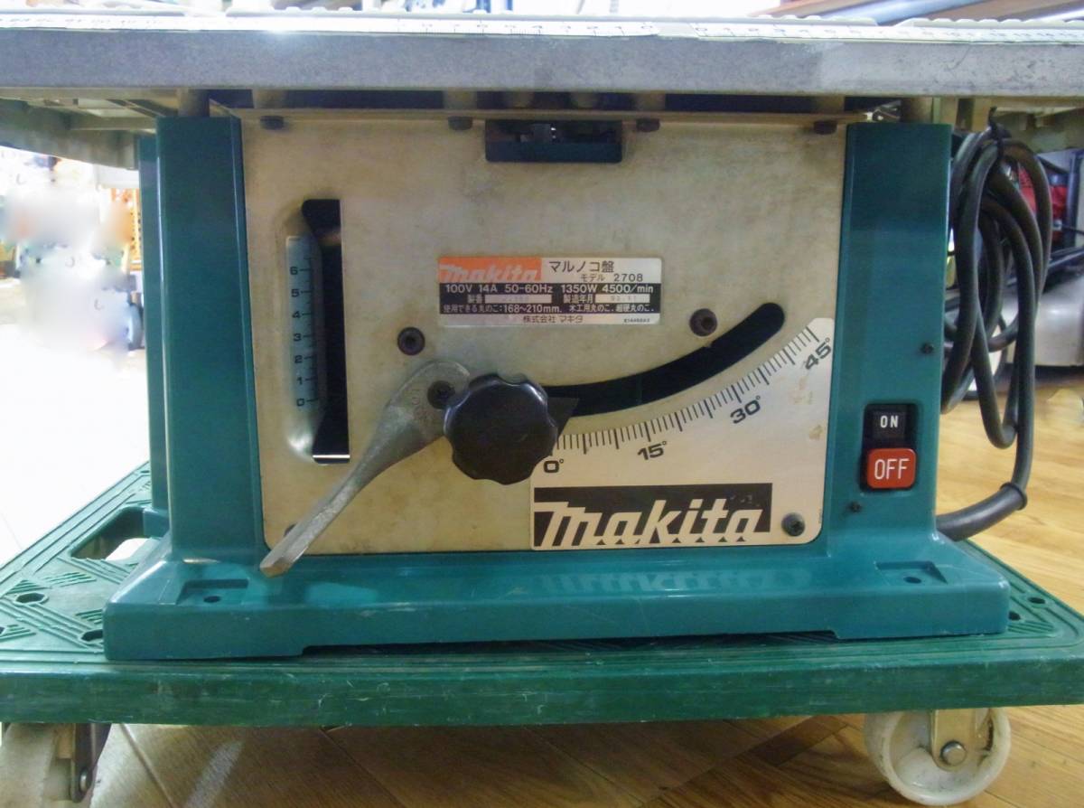 中古 makita マキタ マルノコ盤 テーブルソー 168mm～210mm 丸ノコ盤 