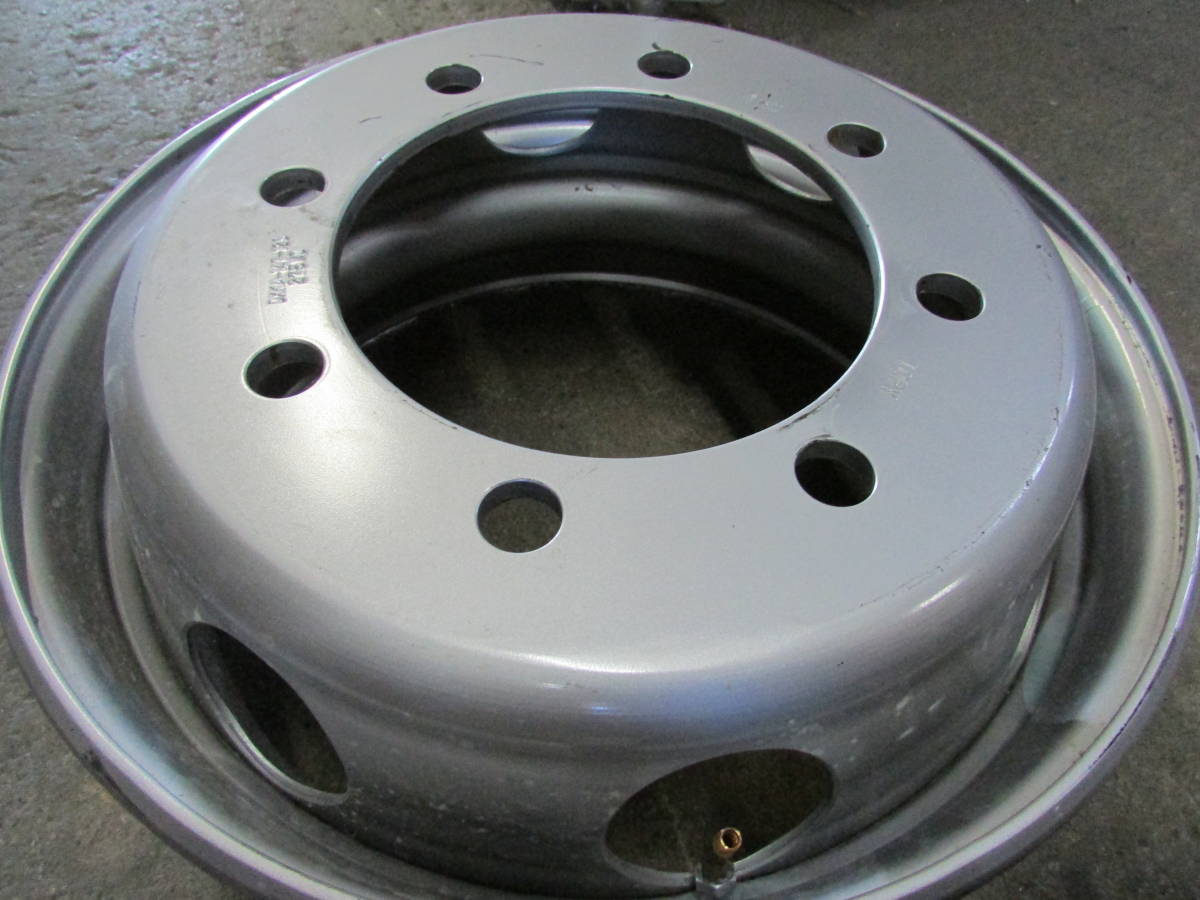 トピー 19.5×6.75 8穴 ISO スチールホイール 新車外し 1枚～ ☆TOPY