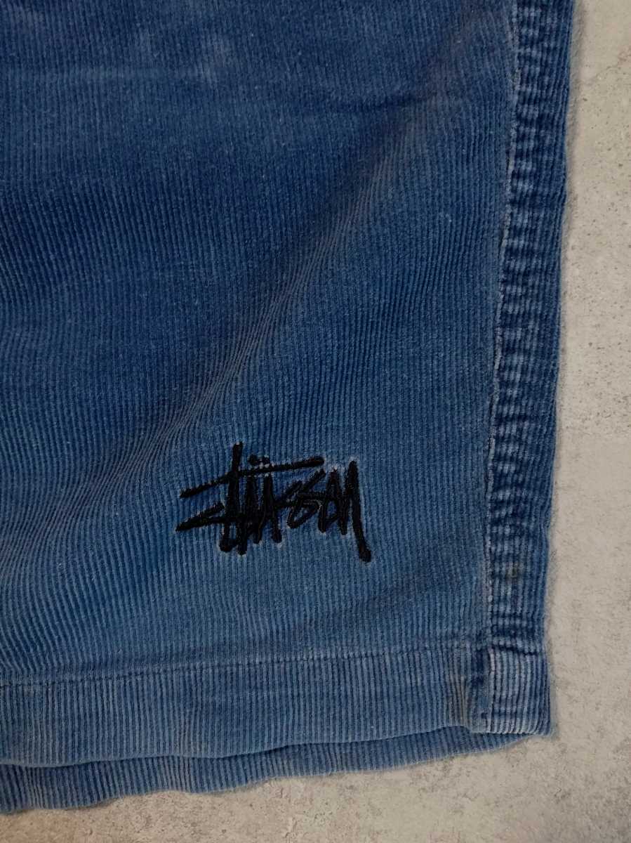 超希少 80s フィジー製 OLD STUSSY 黒タグ コーデュロイ ハーフパンツ