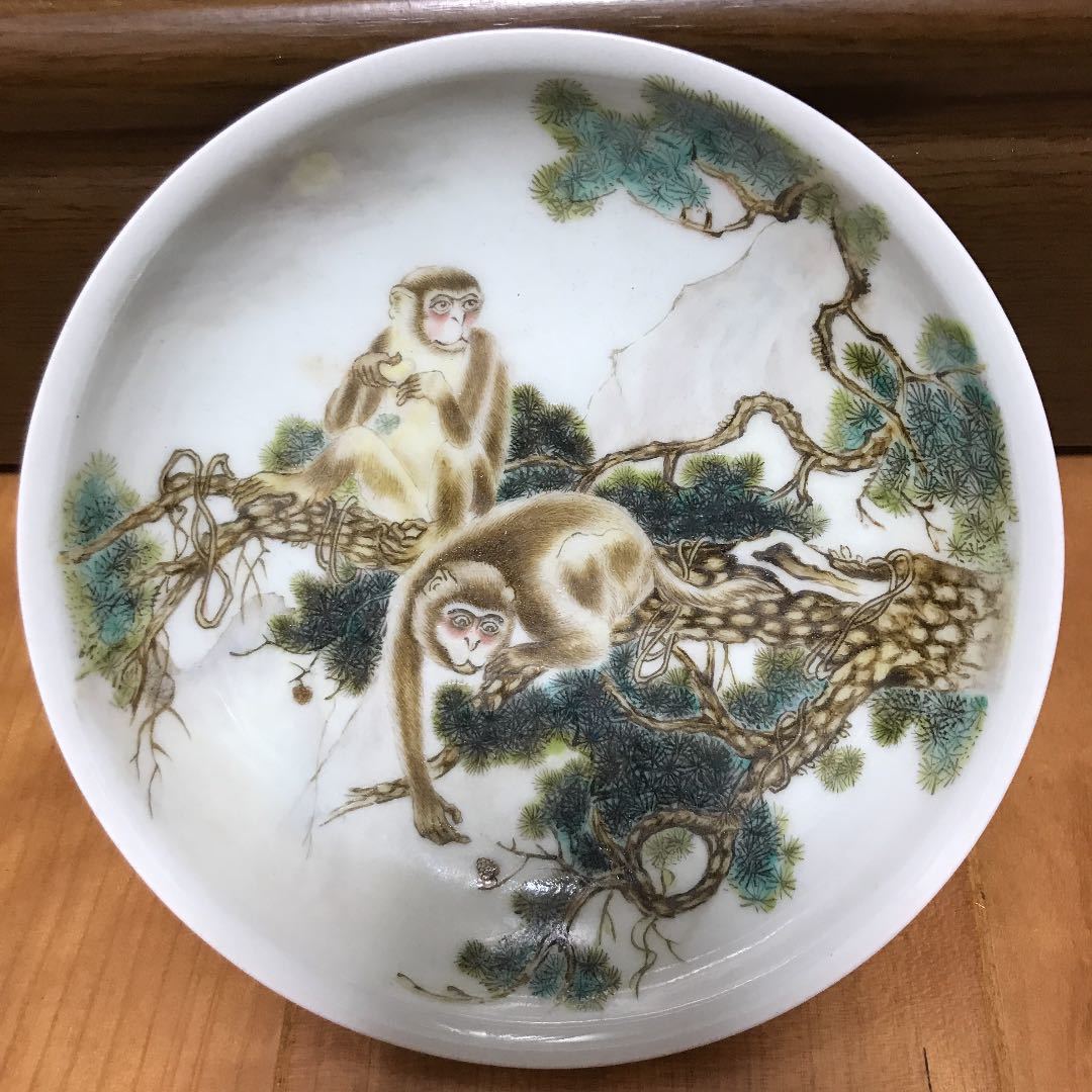 金閣】中国美術 青磁 三足 円式 水盤 旧家蔵出(ME209
