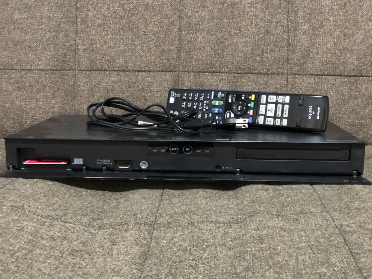 シャープ AQUOS BDレコーダー BD-NW120018年製☆