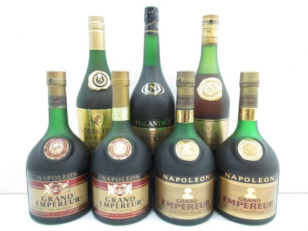 お得，最新作 古酒 1円 スタート 7本セット フレンチ ブランデー 各種 ナポレオン グランド エンペラー ドービル 等 特級&times;5 700ml 未開栓 A38636sG-L(その他)｜売買されたオークション情報、yahooの商品情報 その他