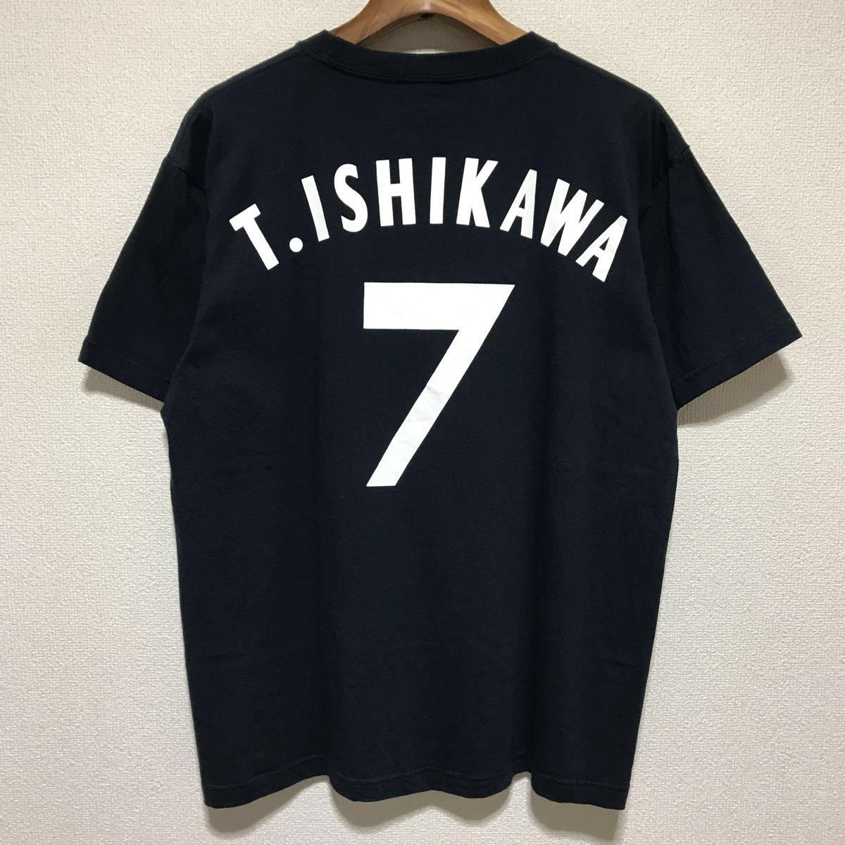 お得，定番 古着 横浜DeNAベイスターズ/石川雄洋選手/T.ISHIKAWA/#7/ネーム&ナンバーTシャツ/半袖/ロゴ/シンボルマーク/旧背番号/ネイビー/M(応援ユニフォーム、ウエア)｜売買されたオークション情報、yaho 応援ユニフォーム、ウエア