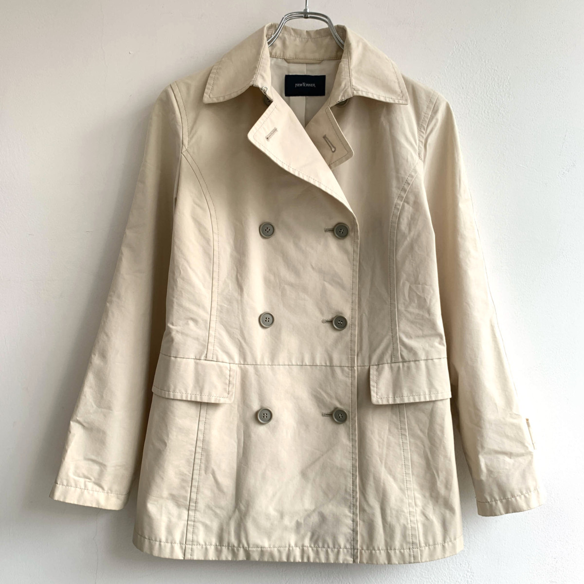 New Yorker ニューヨーカー ショート トレンチコート ジャケット サイズ 9ar 薄ベージュ系 レディース 背抜き 女性用 売買されたオークション情報 Yahooの商品情報をアーカイブ公開 オークファン Aucfan Com