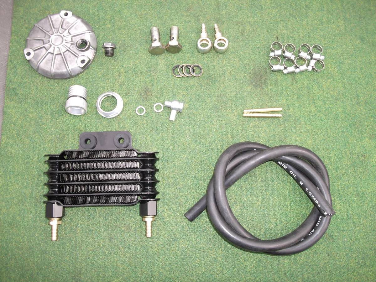 GS400用オイルクーラー フルキット - GS400 オイルクーラー取り出し 