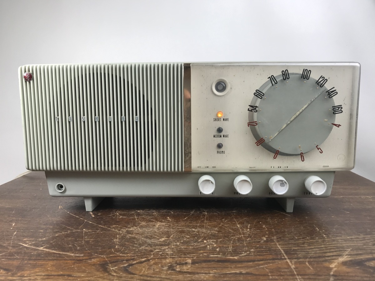 真空管ラジオ 東芝 マツダラジオ うぐいすRS 6ZB-275 可愛いダイヤル
