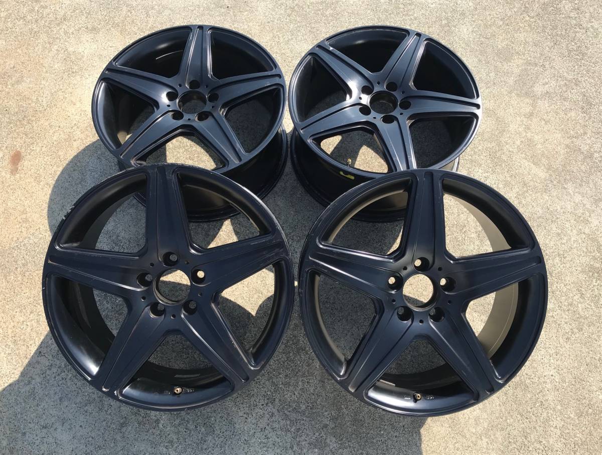 ◆ 希少！ベンツ　純正　 ◆ 18インチ 、アルミホイール　8J　+48 　PCD：112 4本 　セット　 売り切り
