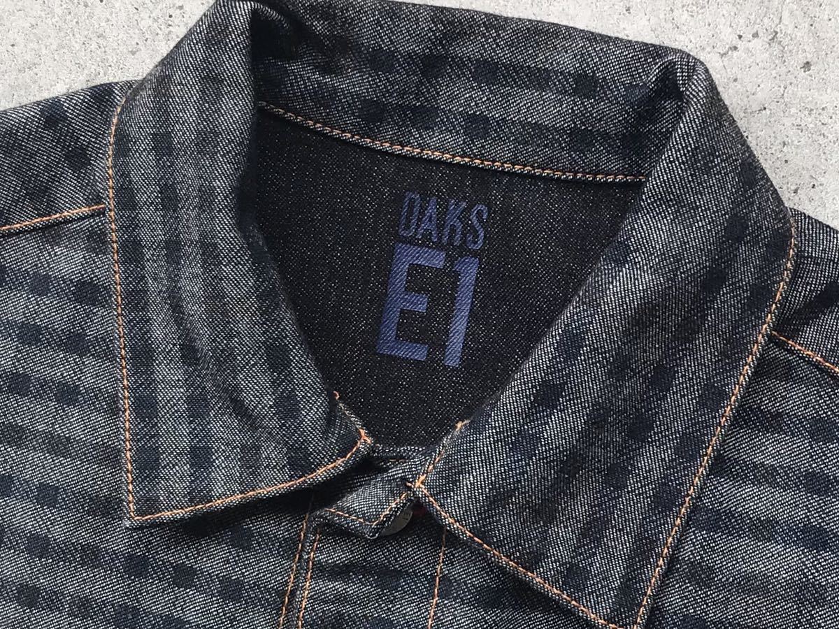 美品 DAKS LONDON E1 デニムジャケット Lサイズ ダックス メンズ 