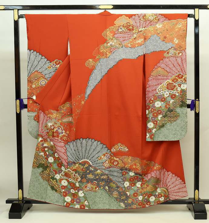 cherry☆s1654fc☆振袖コレクション♪振袖 単品☆着用可☆ポリの襦袢 