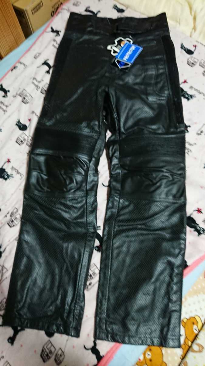 【超激得，定番人気】 バイク レザーパンツ 31号 膝プロテクター入り レザーパンツ ほぼ 試着のみ使用(レザー)｜売買されたオークション情報、yahooの商品情報をアーカイブ公開 - オークファン 一般
