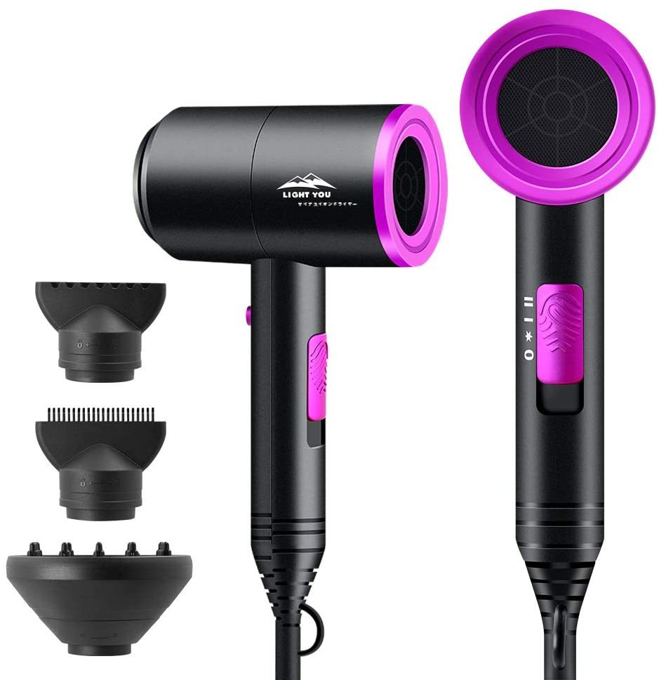 LightYou サーモスタットヘアドライヤー 【進化版】 マイナスイオン乾燥