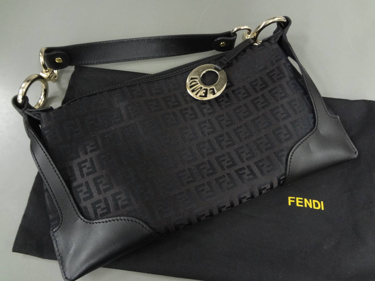 フェンディ FENDI ズッカ ズッキーノ ポシェット ハンドバッグ ポーチ 