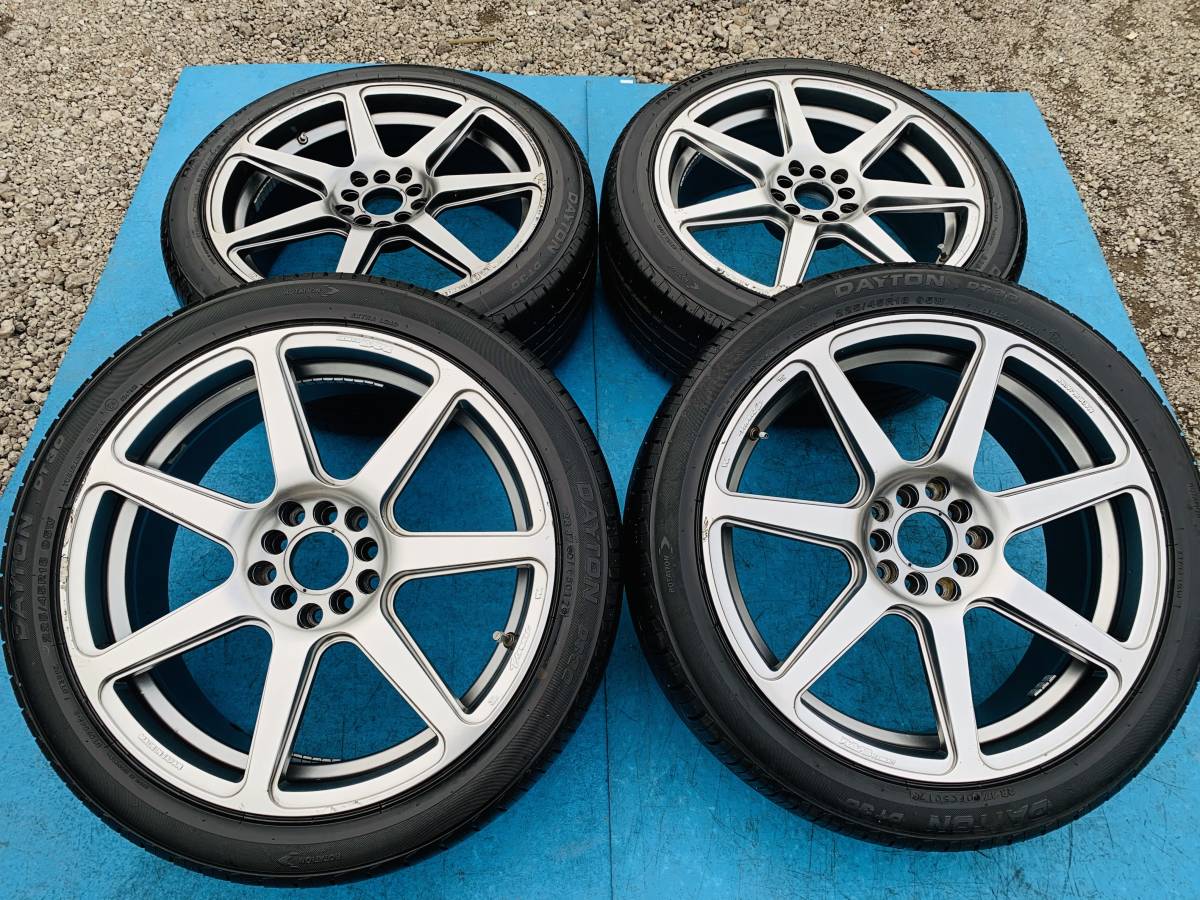 中古ホイール付タイヤ 4本セット RAYS 18×7.5JJ 225/45/18 DAYTON 