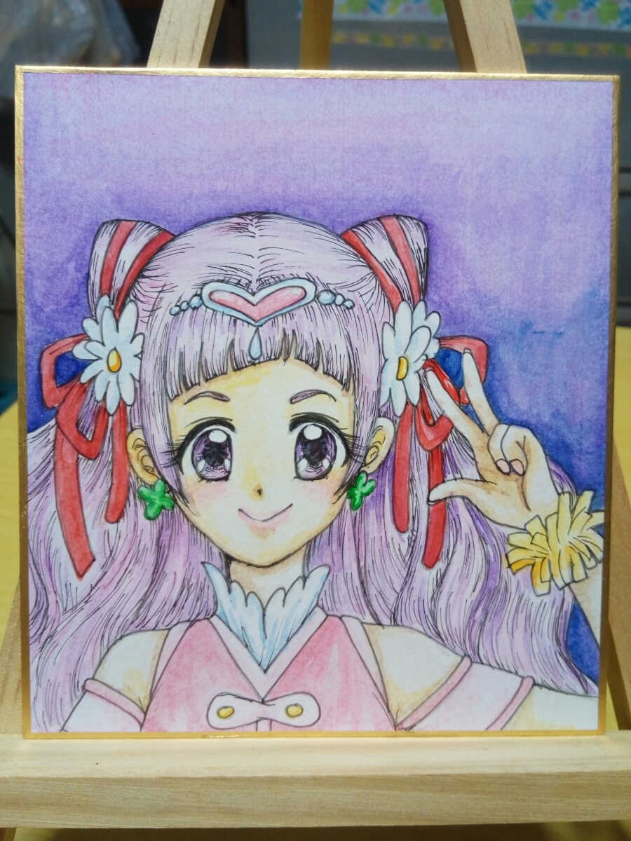 手描きイラスト プリキュア キュアエール 野乃はな 水彩 イラスト ミニ色紙 原画 同人 あおきしずか 手描きイラスト 売買されたオークション情報 Yahooの商品情報をアーカイブ公開 オークファン Aucfan Com